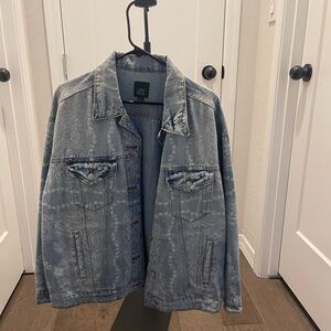 Wild Fable Jean Jacket With White Markings